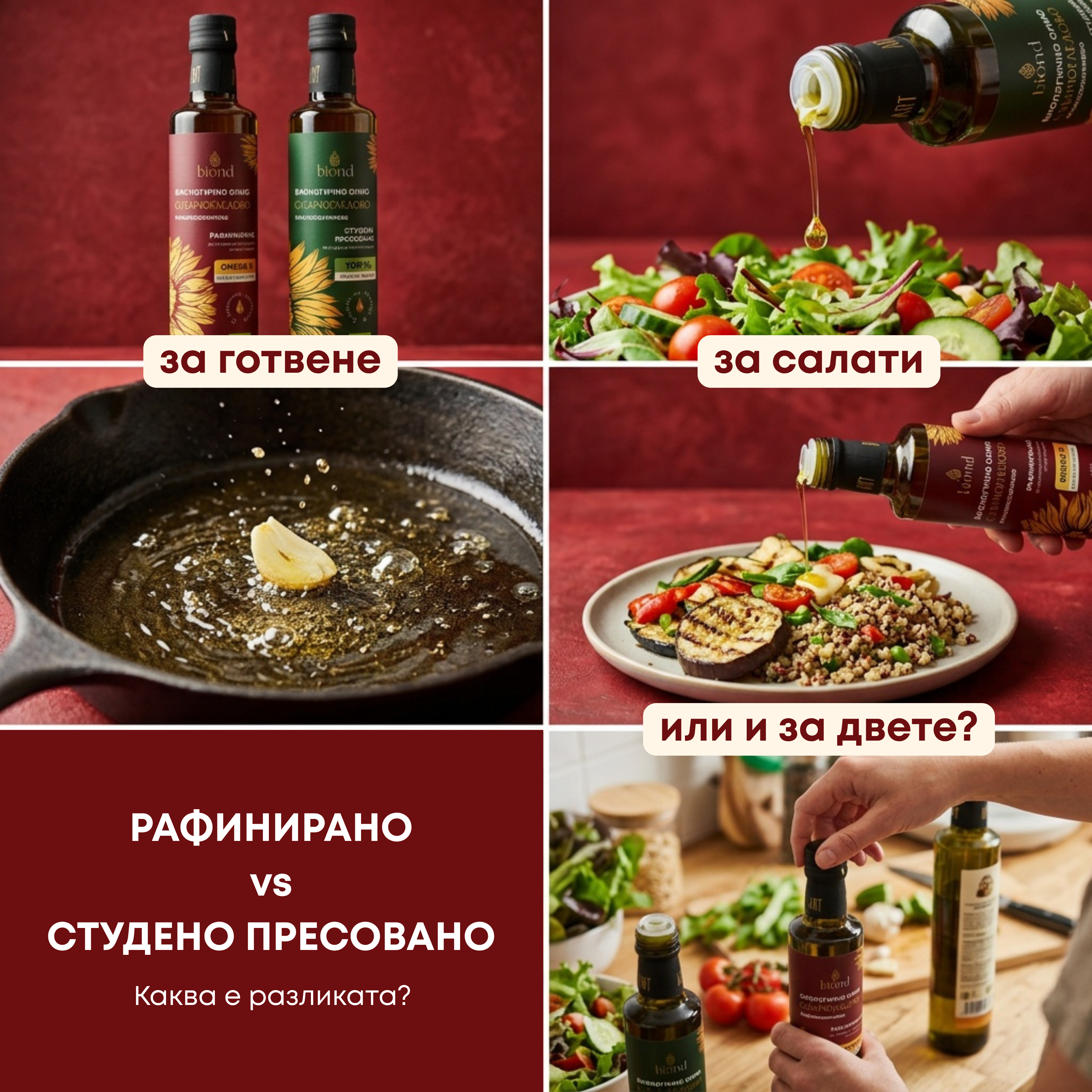 Рафинирано vs студено пресовано олио – каква е разликата и кое е по-добро?