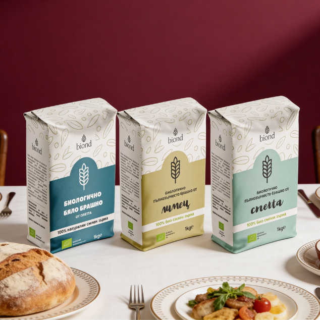 Пълнозърнести брашна - пълнозърнесто брашно то лимец и спелта. Бяло брашно от спелта.