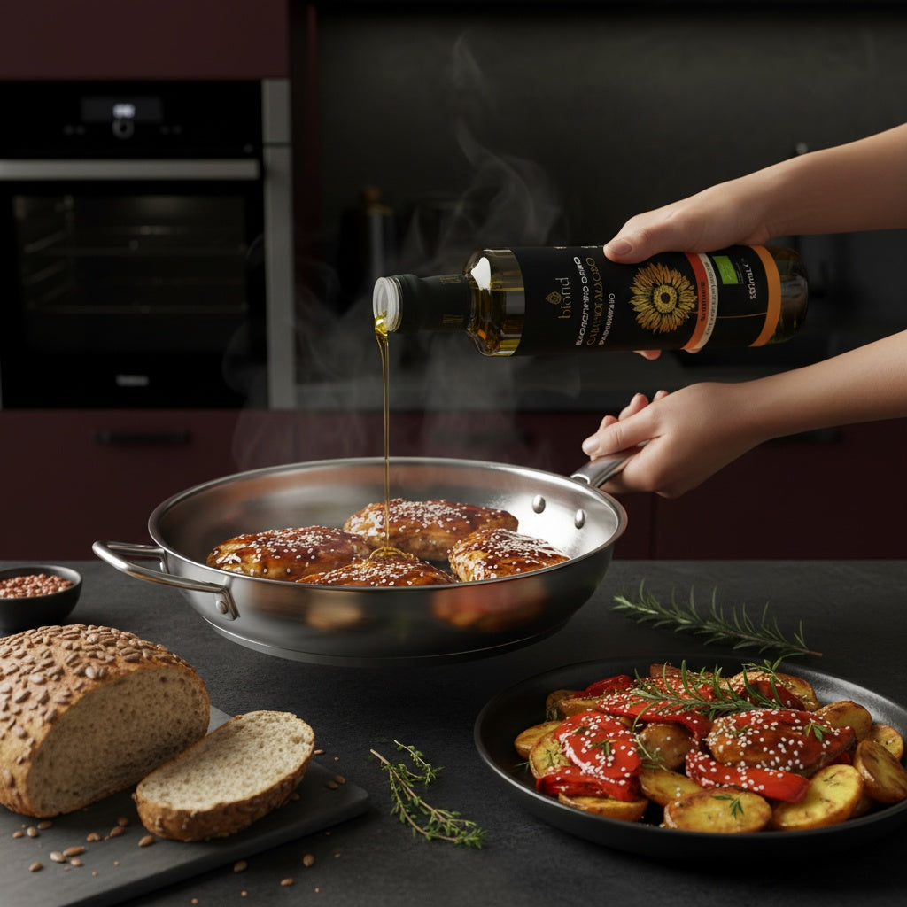 Биологично рафинирано слънчогледово масло 500мл.